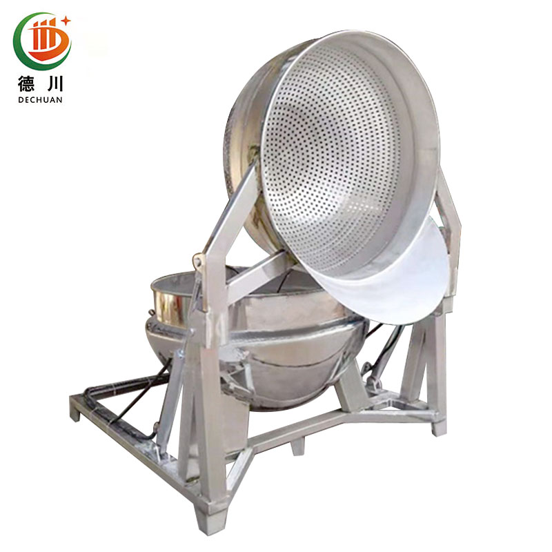 蒸汽加熱帶自動(dòng)翻框夾層鍋